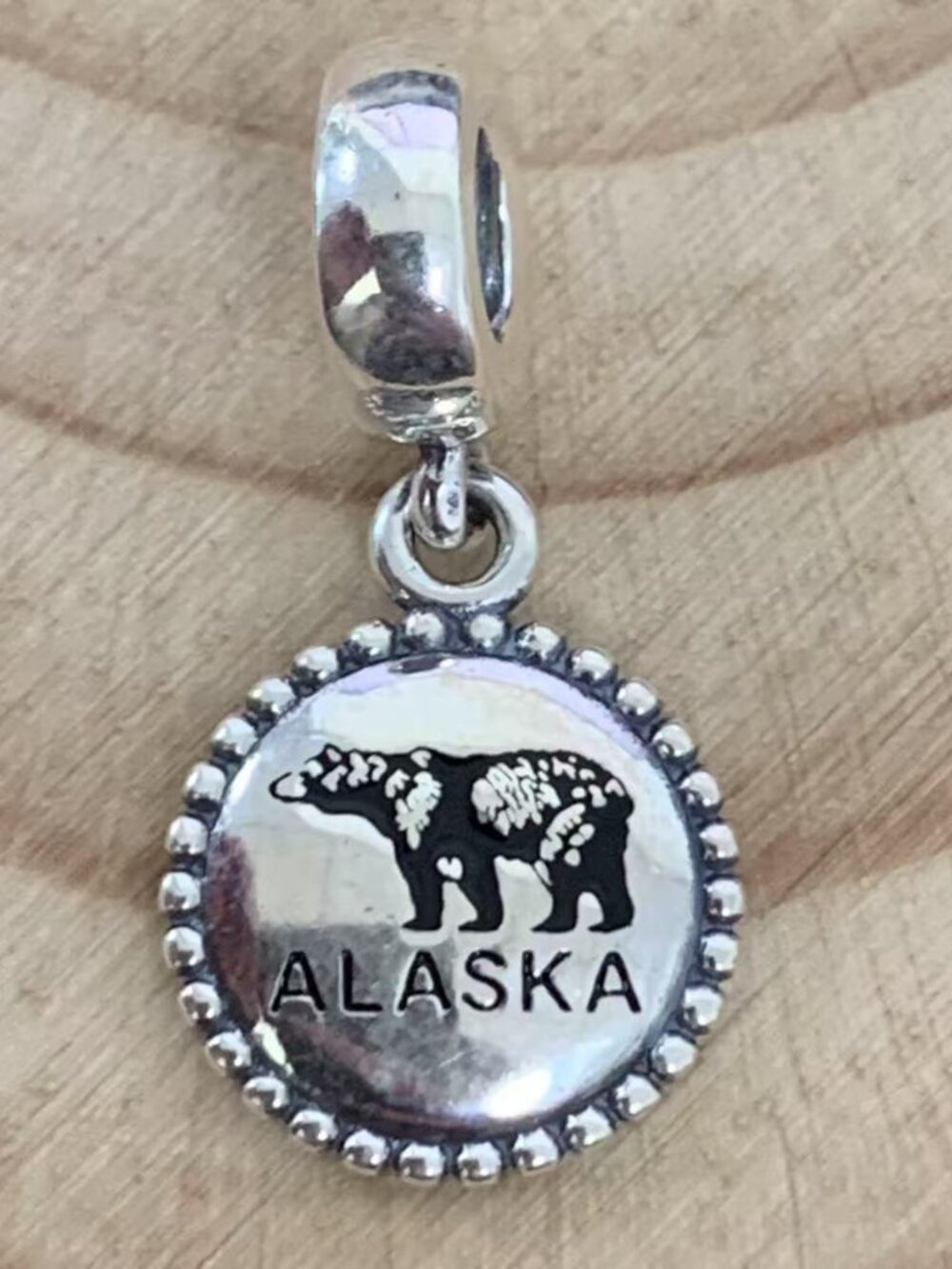 Pandora Alaska Exclusive Bear Dangle Charm, S925 Silver Jewelry